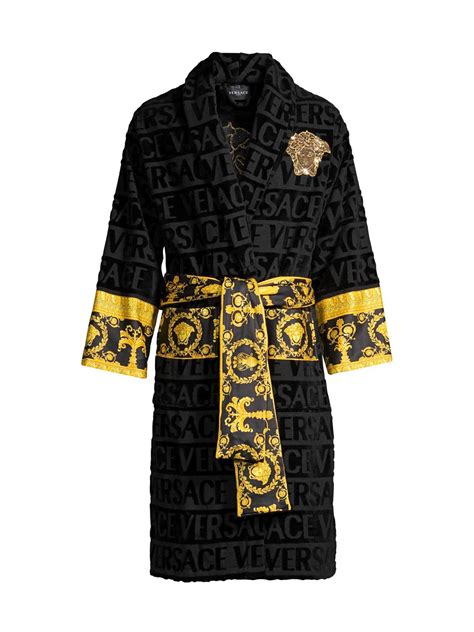 versace robe mens|versace bathrobes for men.